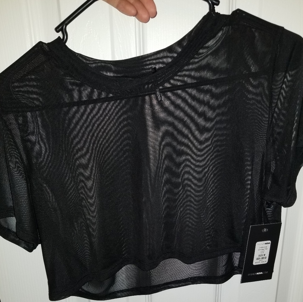 Bathing suit crop top cover